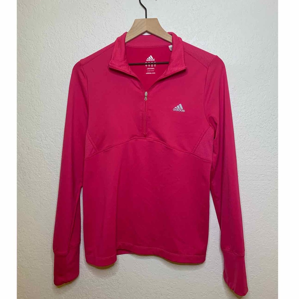Pink Adidas Quarter ZIP Running Pullover 🎀
